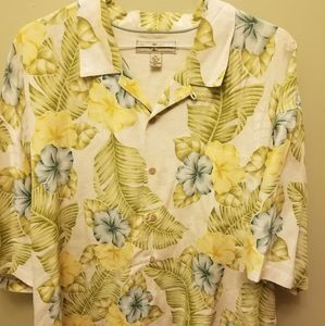 Tommy Bahama Palm & Flower Print Shirt